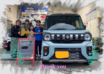 A様　新車ｽﾍﾟｰｼｱｷﾞｱご納車おめでとうございます！